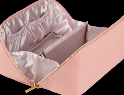 WE CARE ICON. kahvallinen kosmetiikkalaukku, koralli