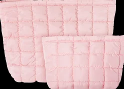 WE CARE ICON. meikkilaukku ruutu pieni, vaaleanpunainen