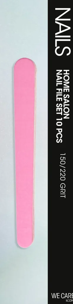 WE CARE ICON. Nail File Set 10pcs 180/220 grit kynsiviila 10 kpl