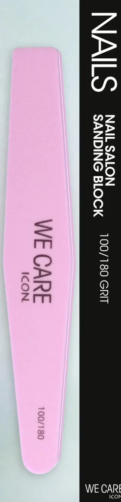 WE CARE ICON. Sanding Block 100/180 grit kynsiviila