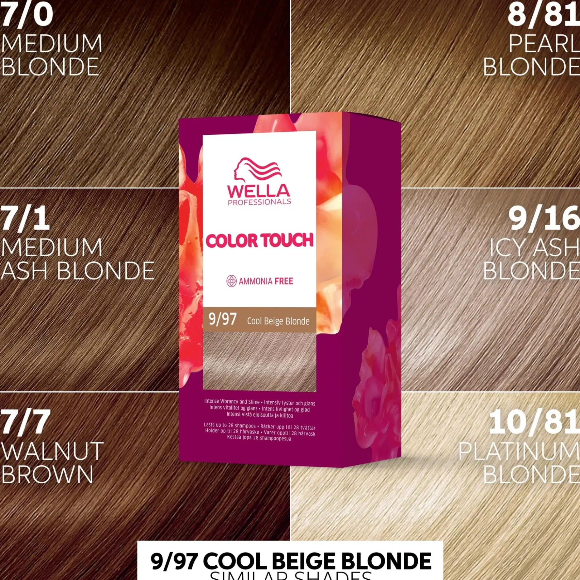 Wella Professionals Color Touch Rich Natural Cool Beige Blonde 9/97 kotiväri 130 ml