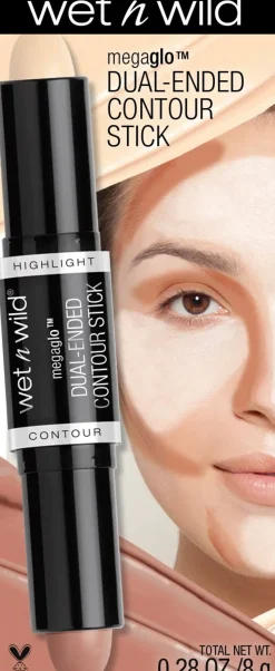 wet'n'wild MegaGlo Dual Ended Contouring Stick -voidemainen varjostus/korostuspuikko 8 g