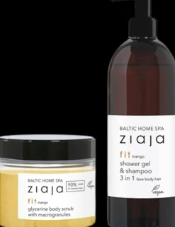 Ziaja Baltic Home Spa Fit vartalokuorinta + 3in1 suihkugeeli setti