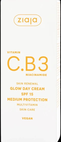 Ziaja C.B3-vitamiini Glow SPF 15 päivävoide 50 ml