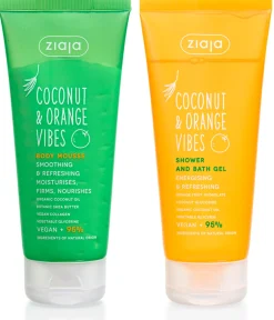 Ziaja vartalovoide+suihkugeeli Coconut & Orange Vibes pakkaus 200+200ml